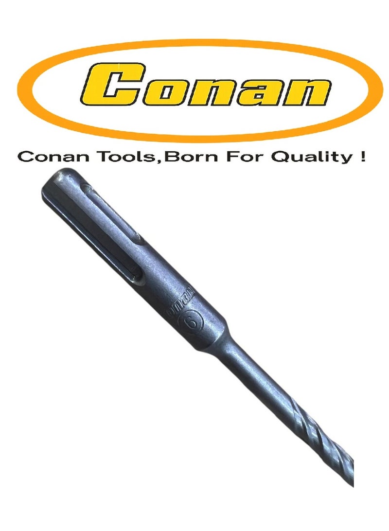 كونان 5 قطع ريشة حفر خرسانة كونان Conan بقاعدة هلتي مقاس 6×160 مم – Masonry Drill Bit – موديل COTD20616 – للدريل والهمر دريل – للخرسانة والطوب والحجر - Image 4